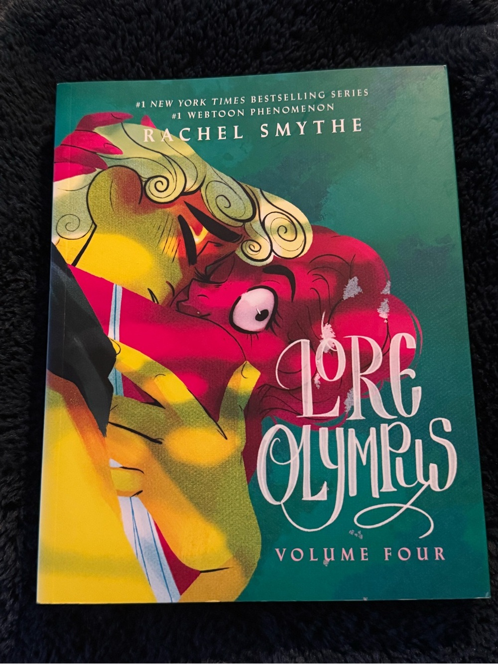 Lore Olympus Volume Four by Rachel Smythe - Teal, Pink, Yellow Cover